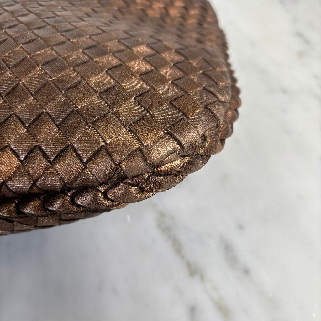Bronze Intrecciato Hobo Bag