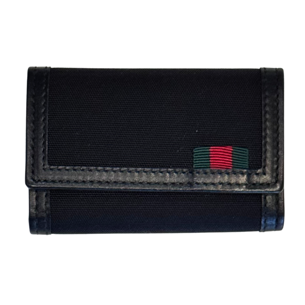 Gucci Black Canvas Key Holder