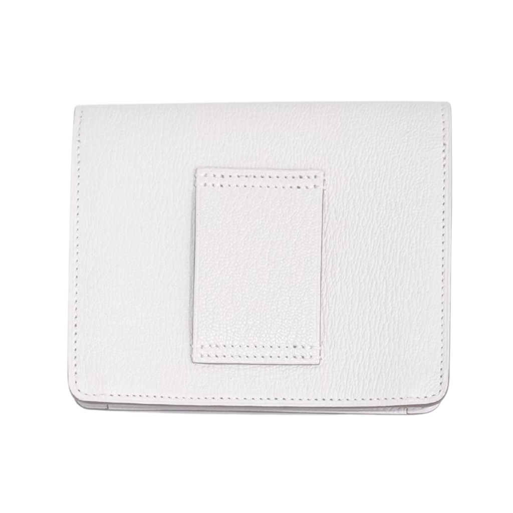 Hermès White Roulis Slim Wallet