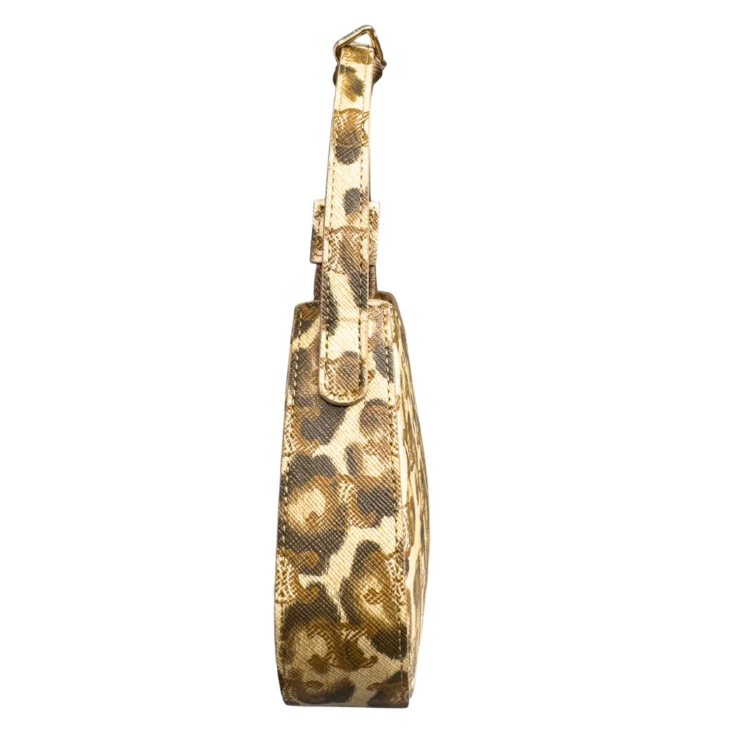 Celine Leopard Print Shoulder Bag
