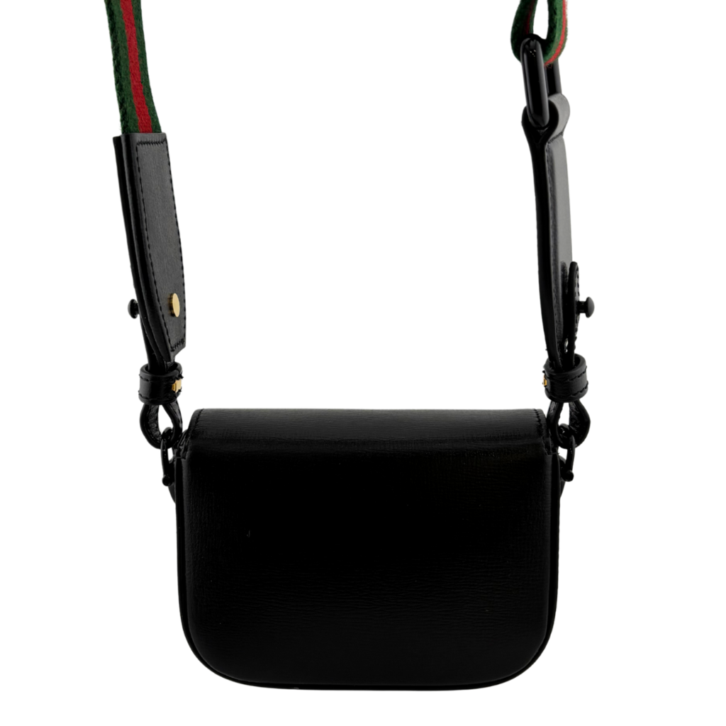 Black on Black Mini 1955 Horsebit Crossbody (3250)