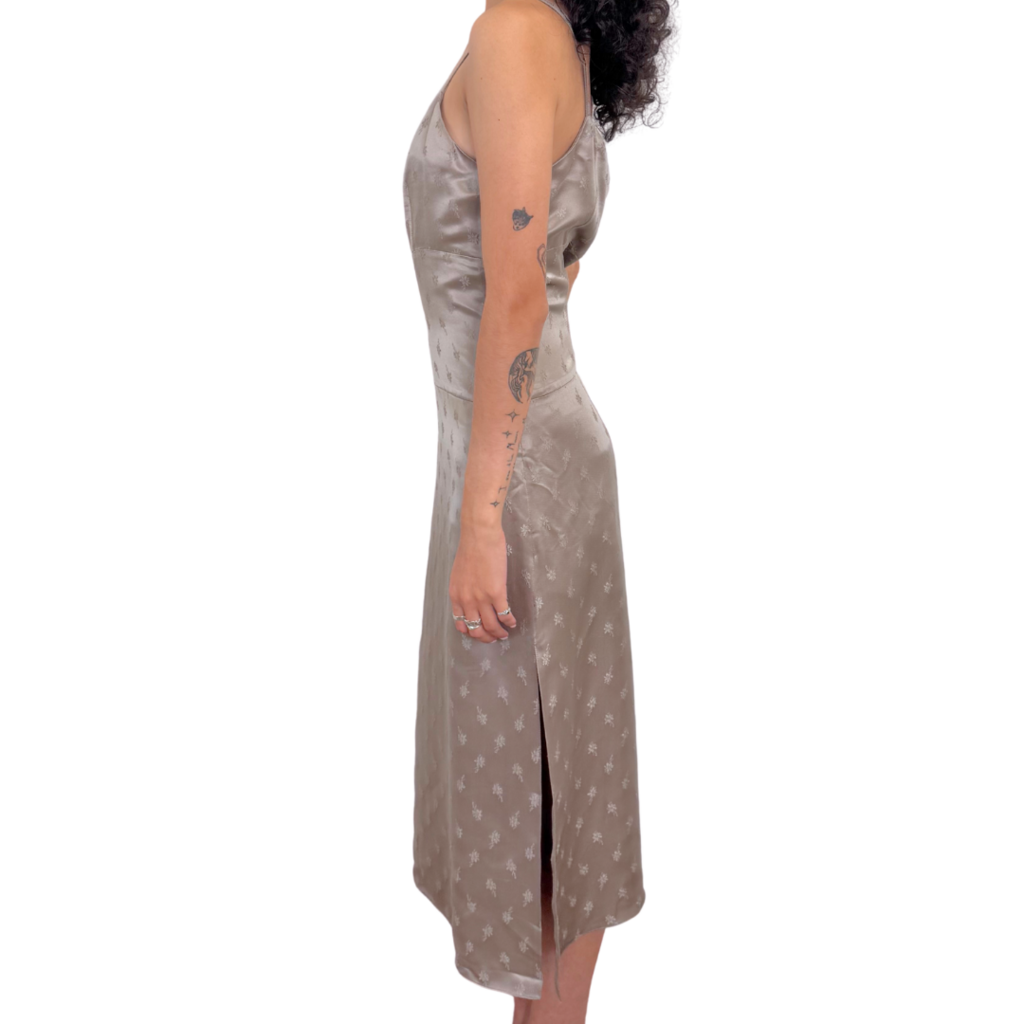 Fendi Silk Blend Floral Jacquard Dress, 44 (NWT)