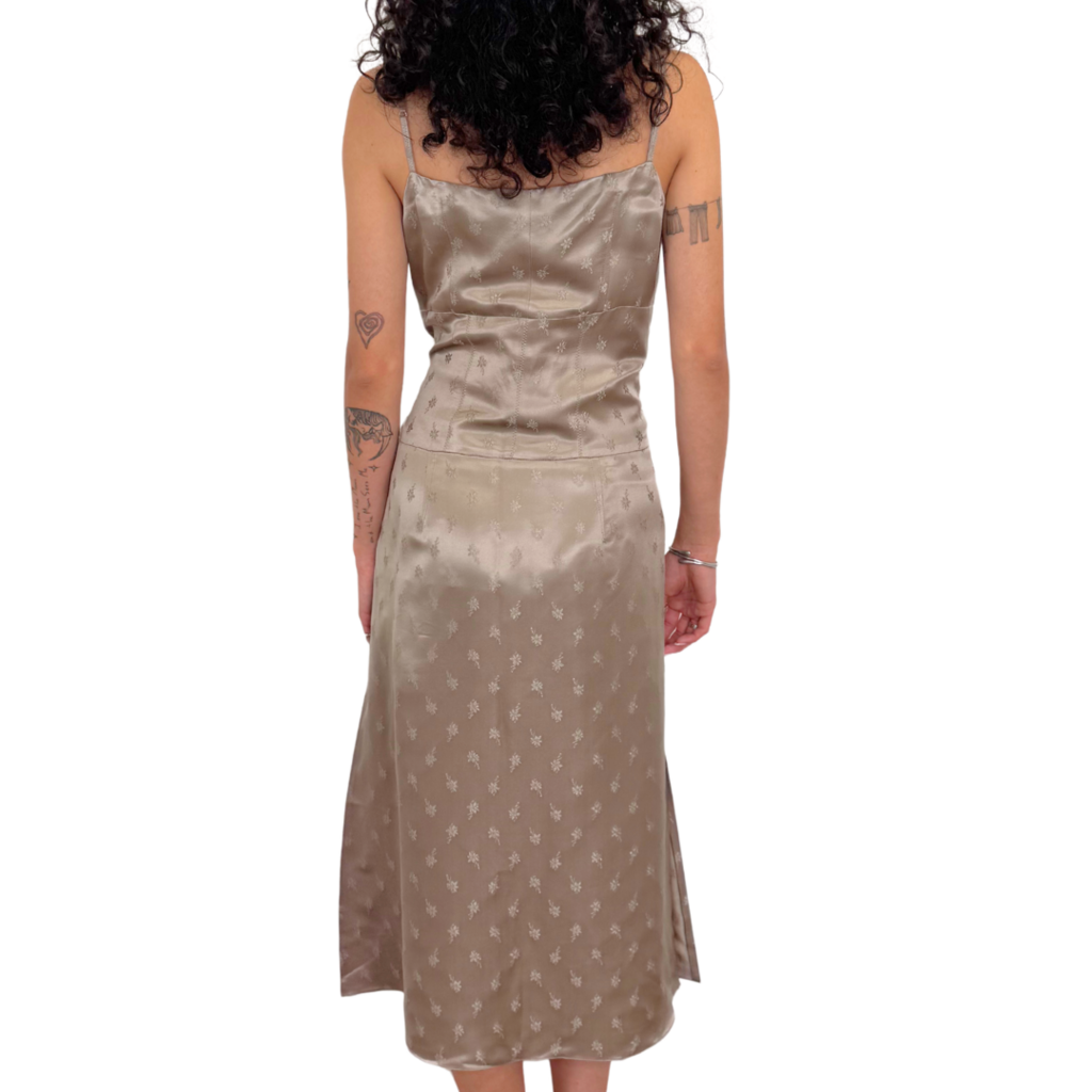 Fendi Silk Blend Floral Jacquard Dress, 44 (NWT)