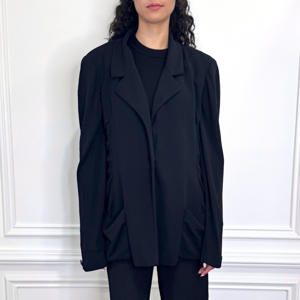 Cruise1998 Two Button Long Ruched Jacket