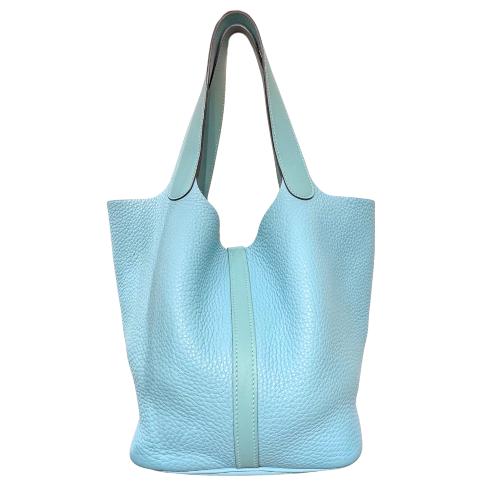 Hermès Picotin Sky Blue Clemence 22CM Palladium HW (2015)