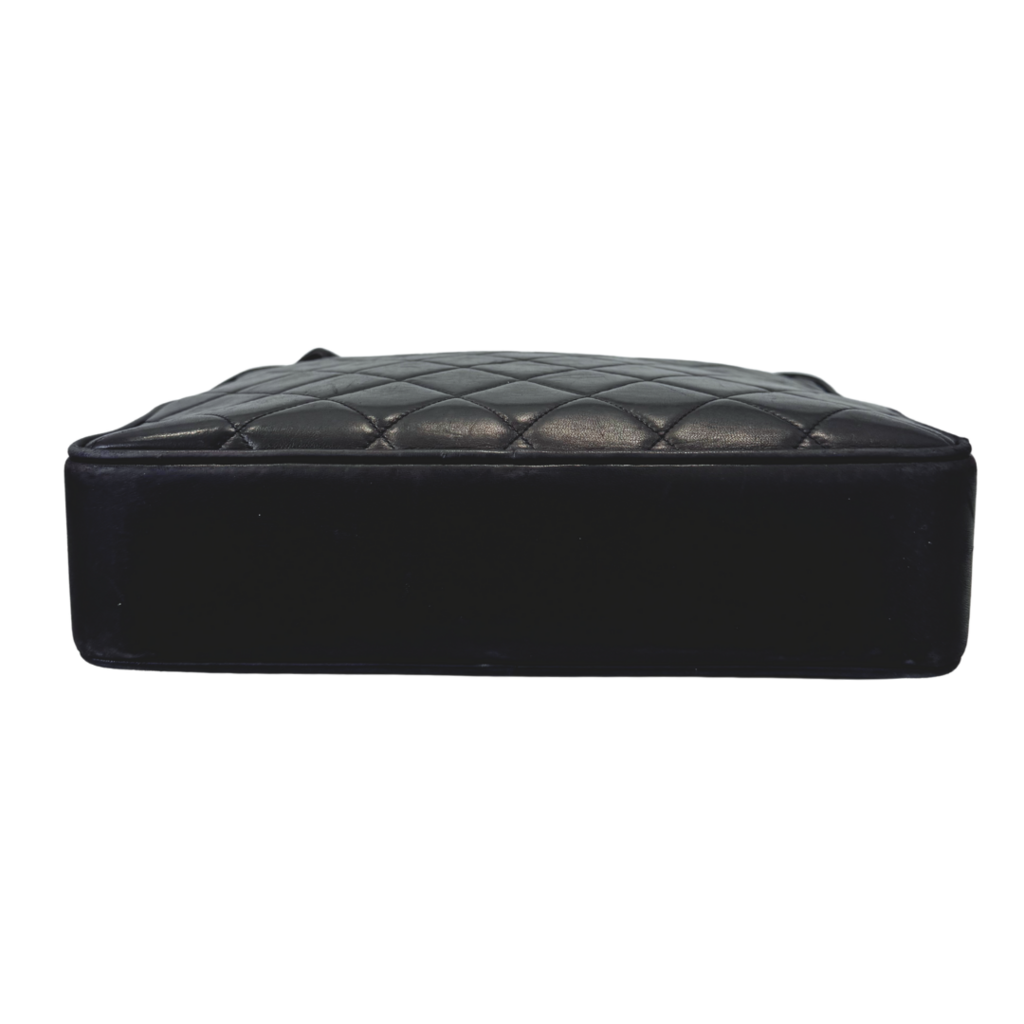 Chanel Black Quilted Matelasse Handbag
