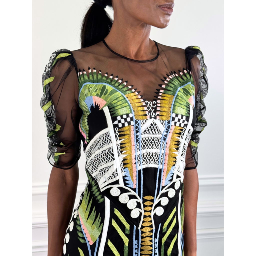 Temperley London Embroidered Organza Dress, 8