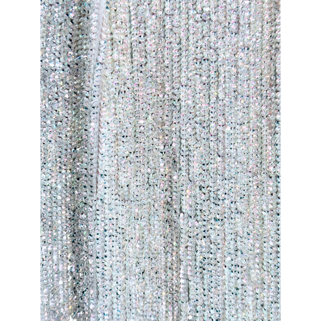 Retrofete White Crystal One Shoulder Dress, XS (NWT)