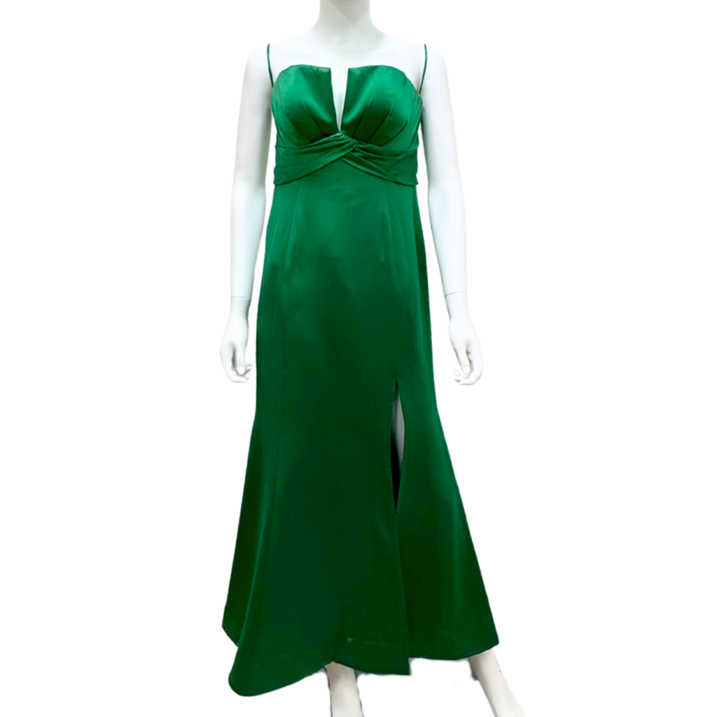 Luly Yang Green Sleeveless Maxi Gown (AS IS)