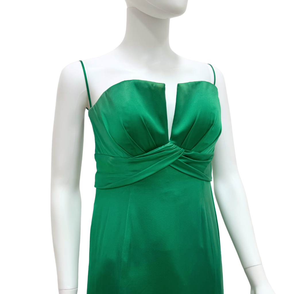 Luly Yang Green Sleeveless Maxi Gown (AS IS)