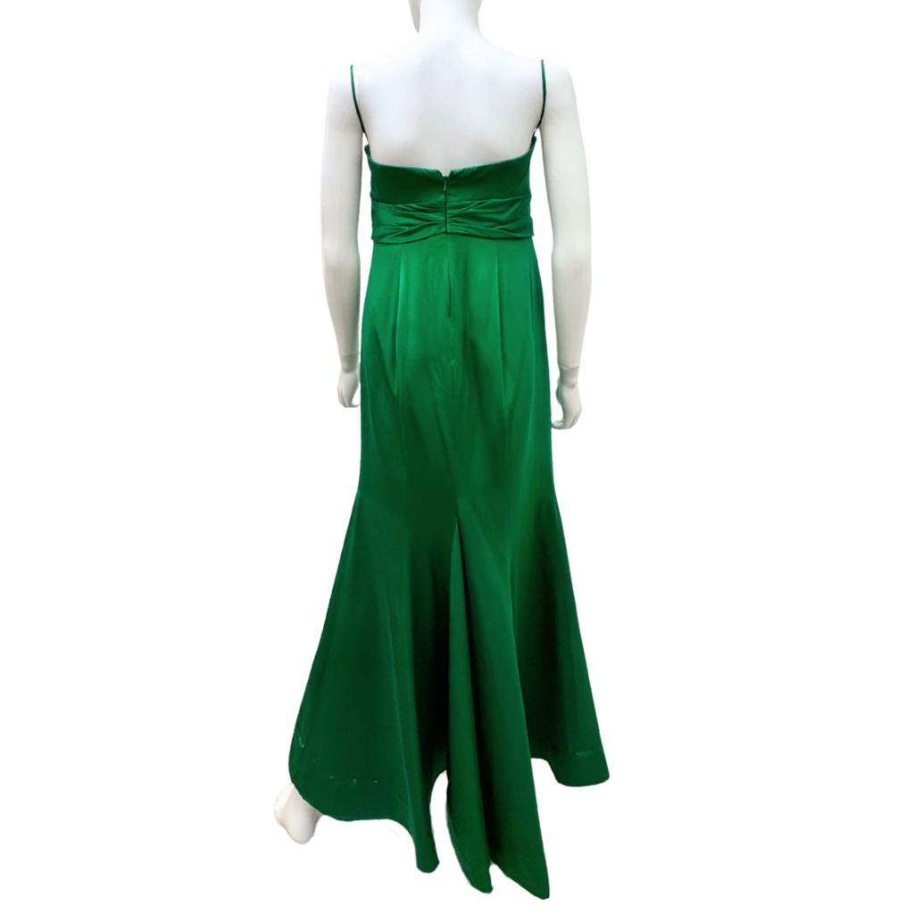Luly Yang Green Sleeveless Maxi Gown (AS IS)