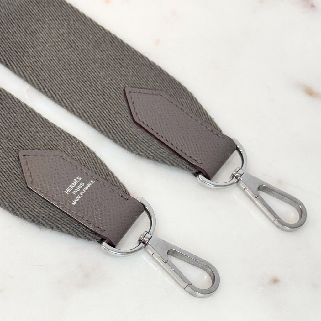 Hermès Evelyne Brown/Gray Sellier PM Palladium HW