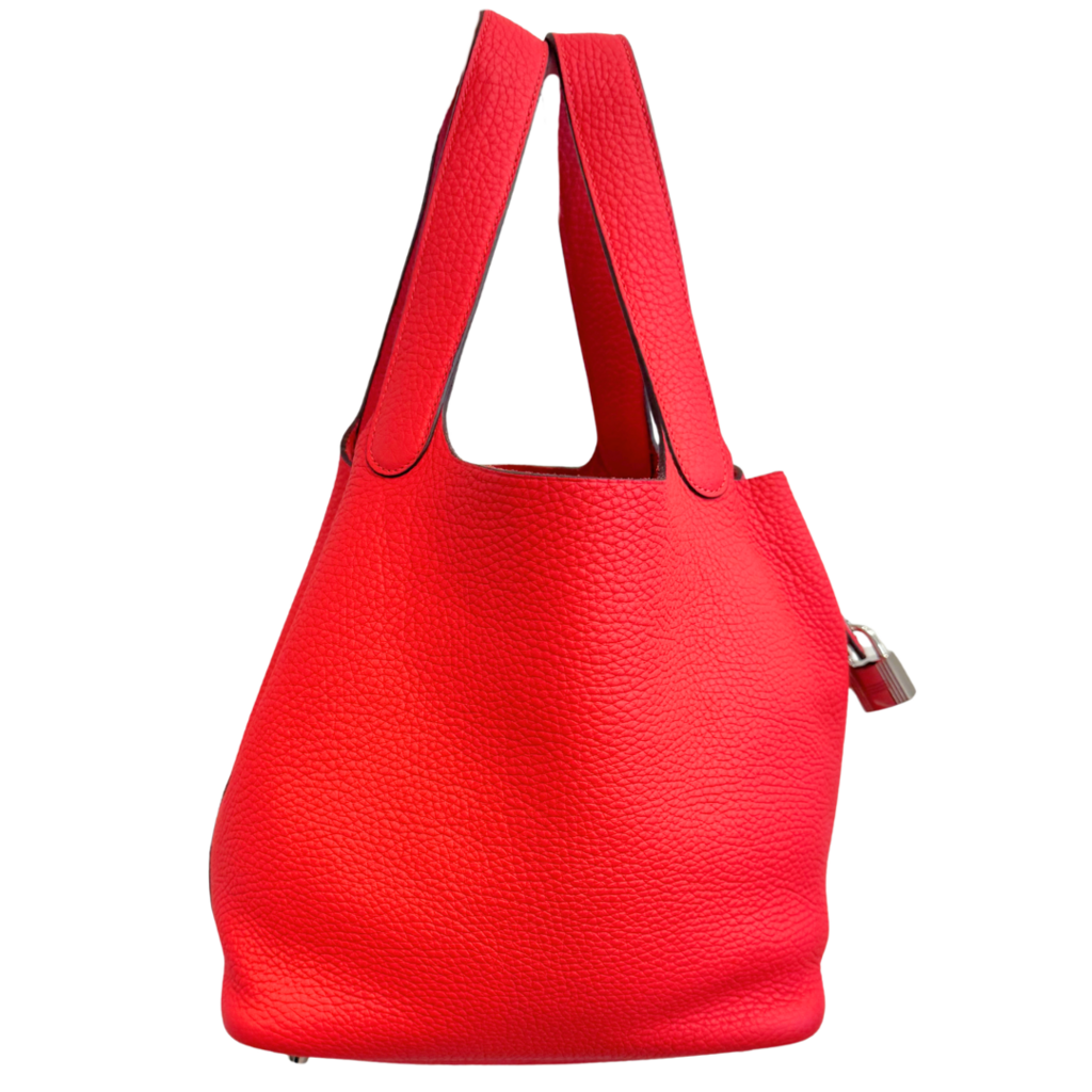Hermès Picotin Red Clemence 22CM Palladium HW