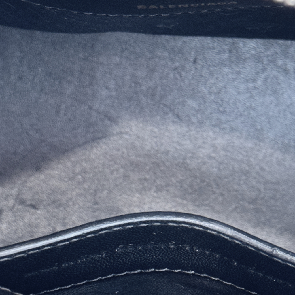 Balenciaga White Croc Embossed Valle Top Handle Bag