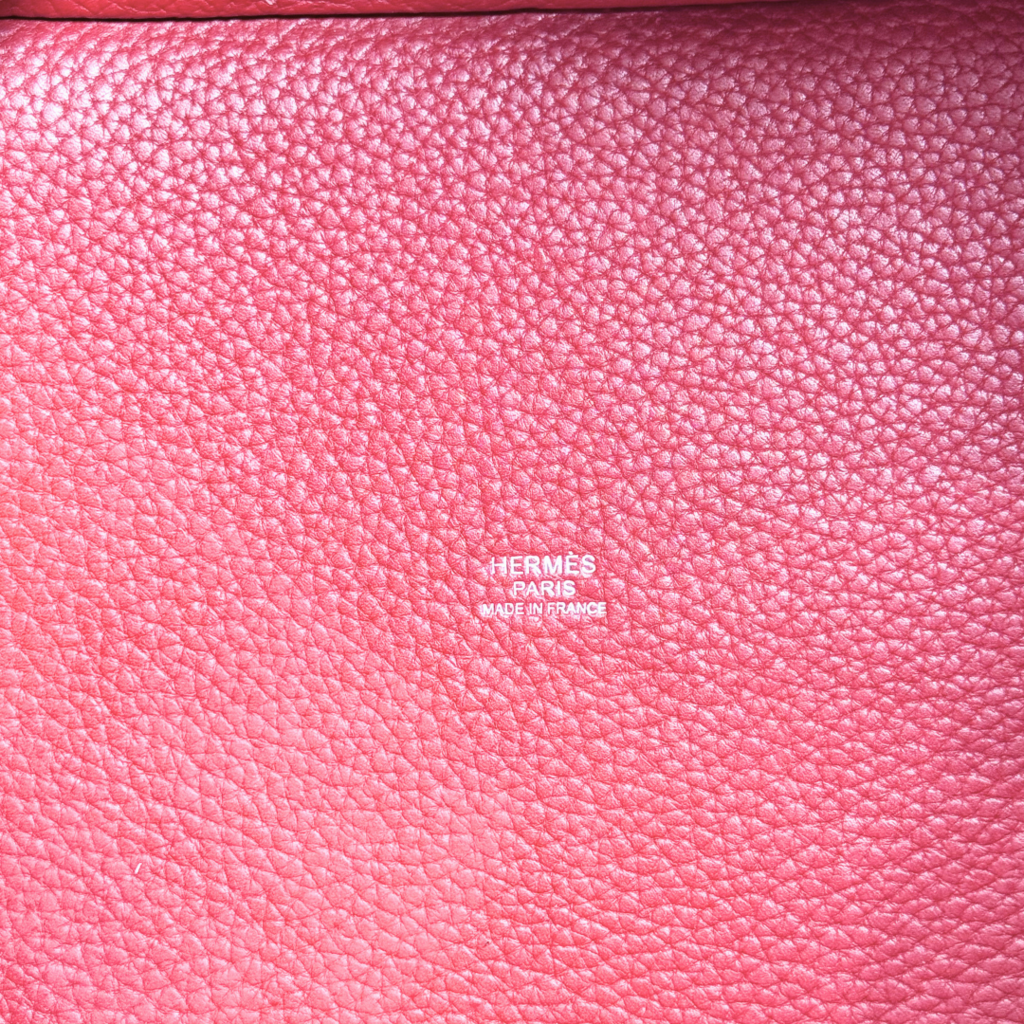 Hermès Picotin Red Rouge Clemence 22CM Palladium HW (1998)