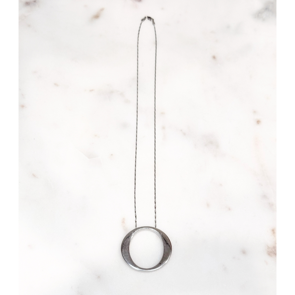 Roberto Coin 18K White Gold Circle of Love Necklace