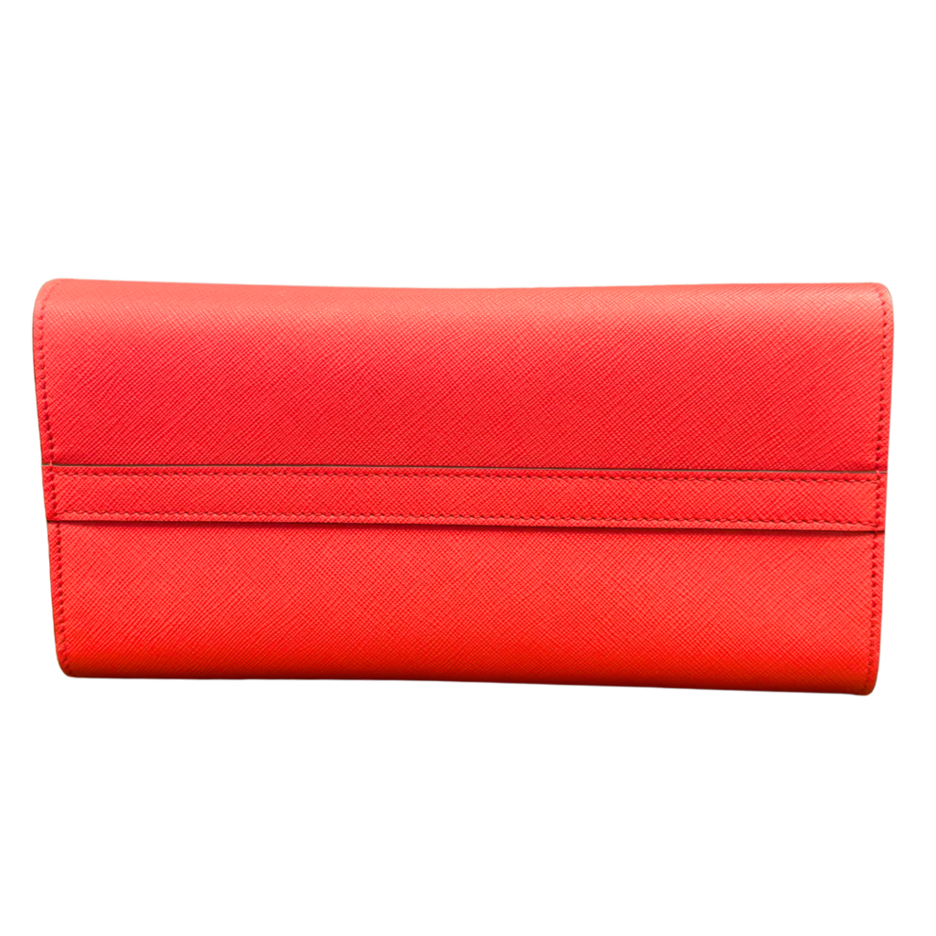 Prada Red Saffiano Monochrome Top Handle/Crossbody
