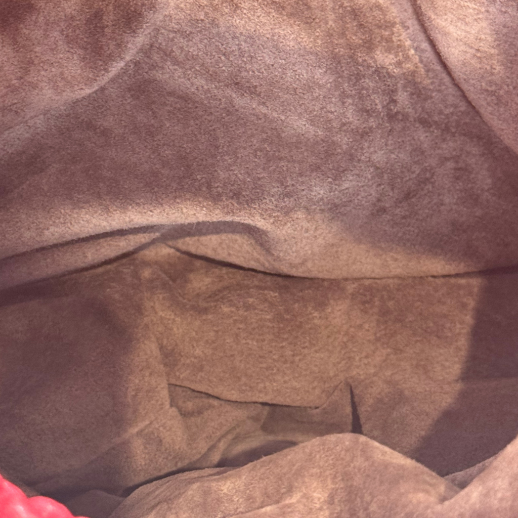 Bottega Veneta Red Intrecciato Hobo Bag