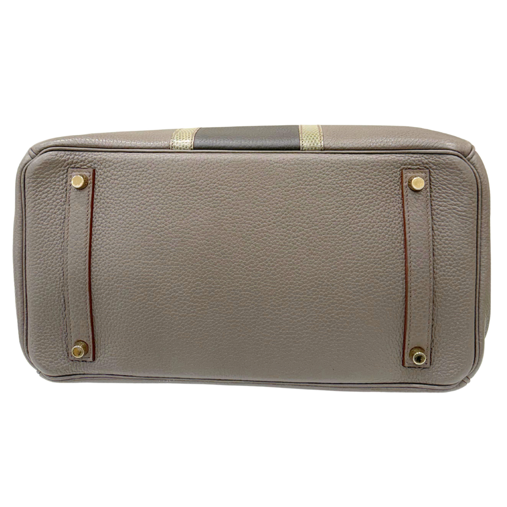 Hermès Birkin Lizard Etoupe 35CM Gold HW (2012)
