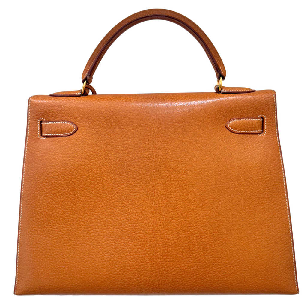Hermès Kelly Peau De Porc Skin 32CM Palladium HW (1992)