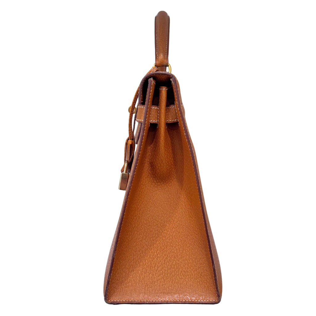 Hermès Kelly Peau De Porc Skin 32CM Palladium HW (1992)