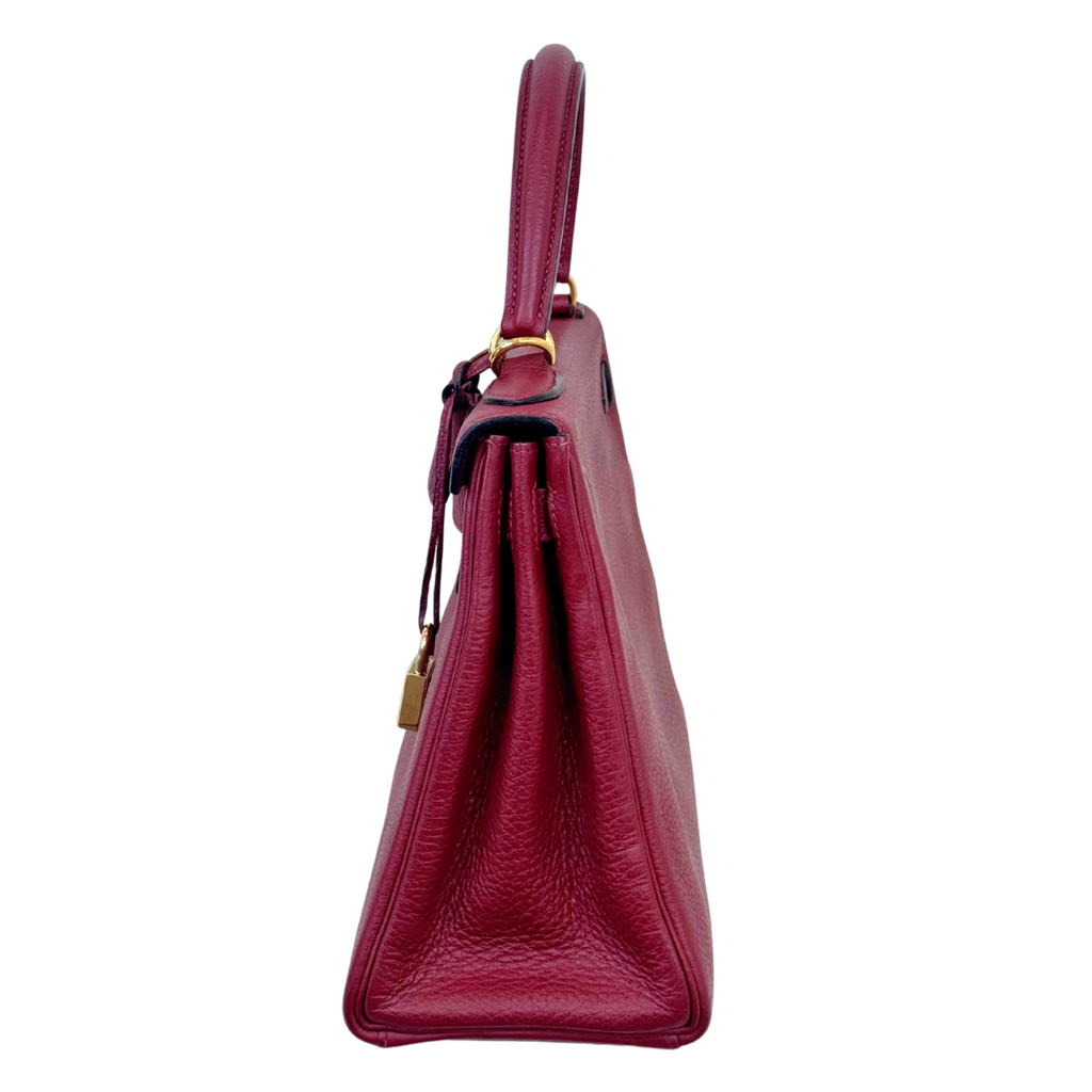 Hermès Kelly Rouge H Togo 28CM Gold HW (2004)