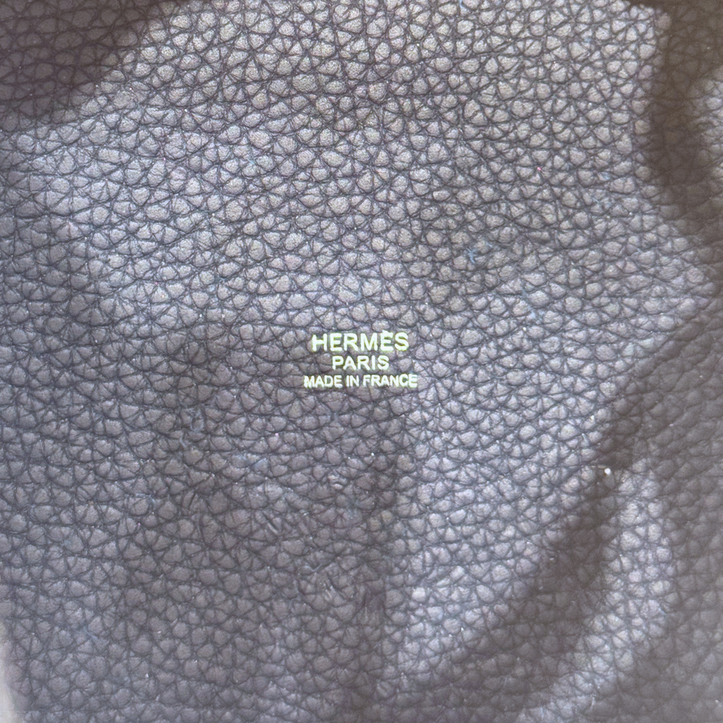Hermès Picotin Navy Clemence 18CM Silver HW