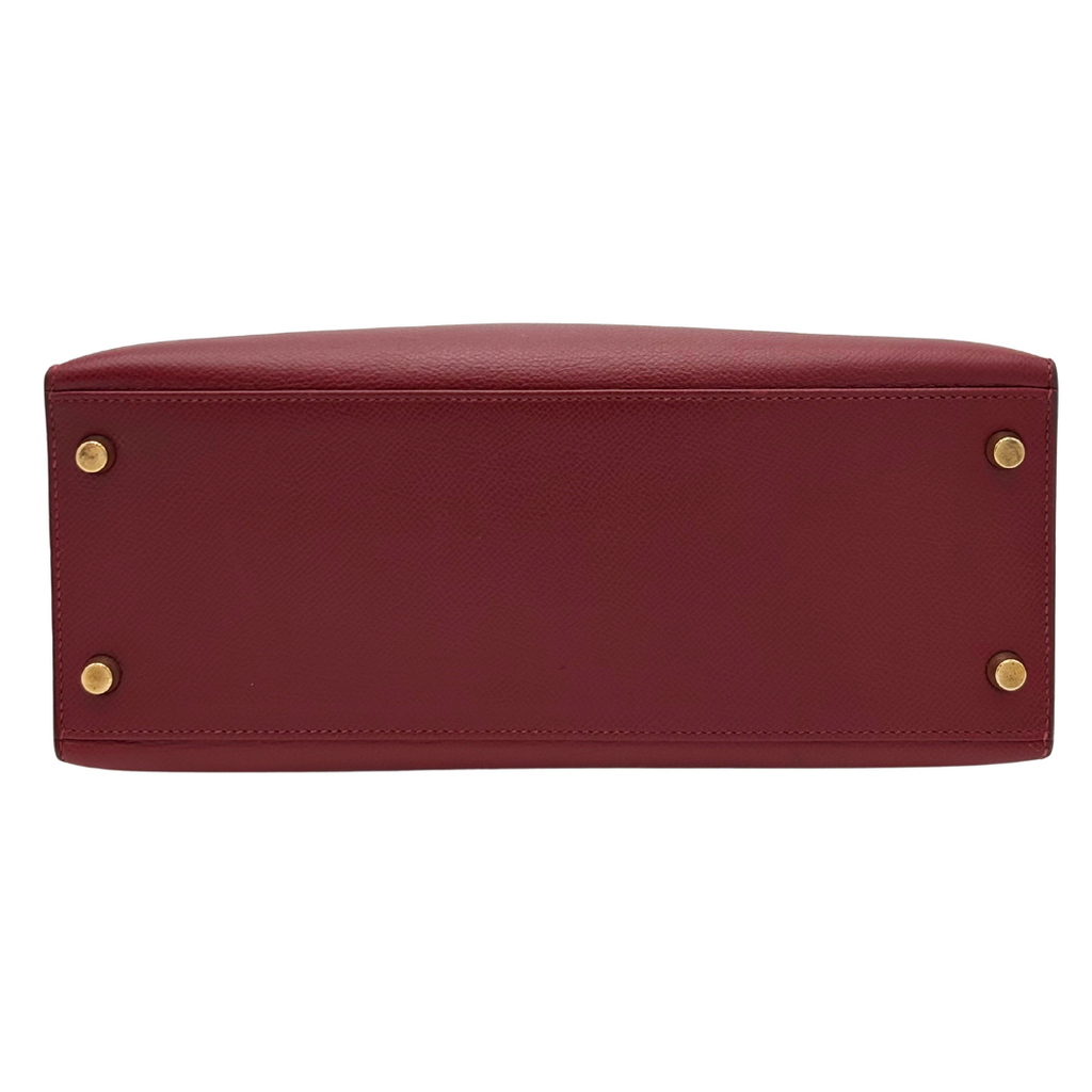 Hermès Kelly Rouge H 28CM Gold HW (1990)