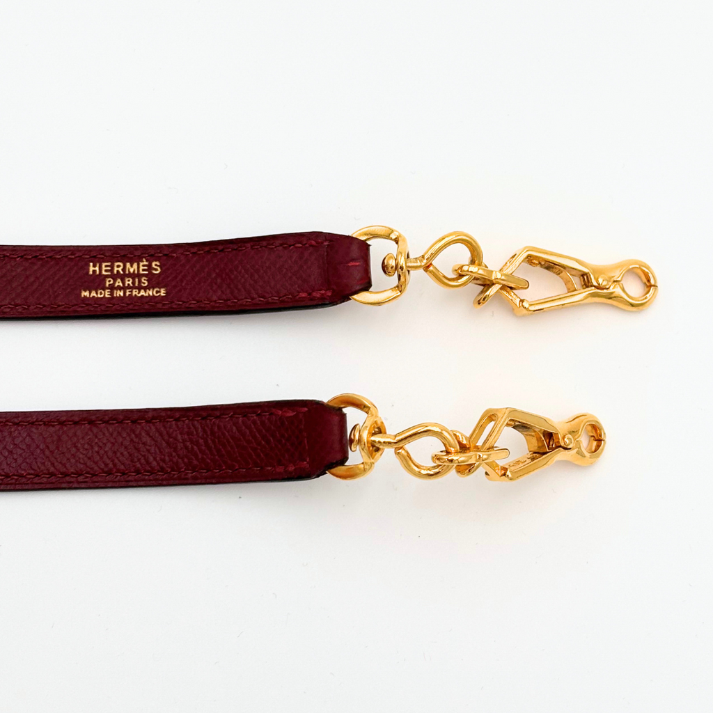 Hermès Kelly Rouge H 28CM Gold HW (1990)