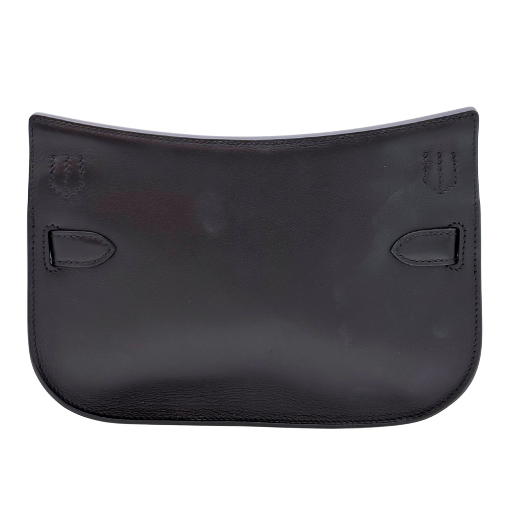 Hermès Jypsiere Black Box Calf 23CM Palladium HW