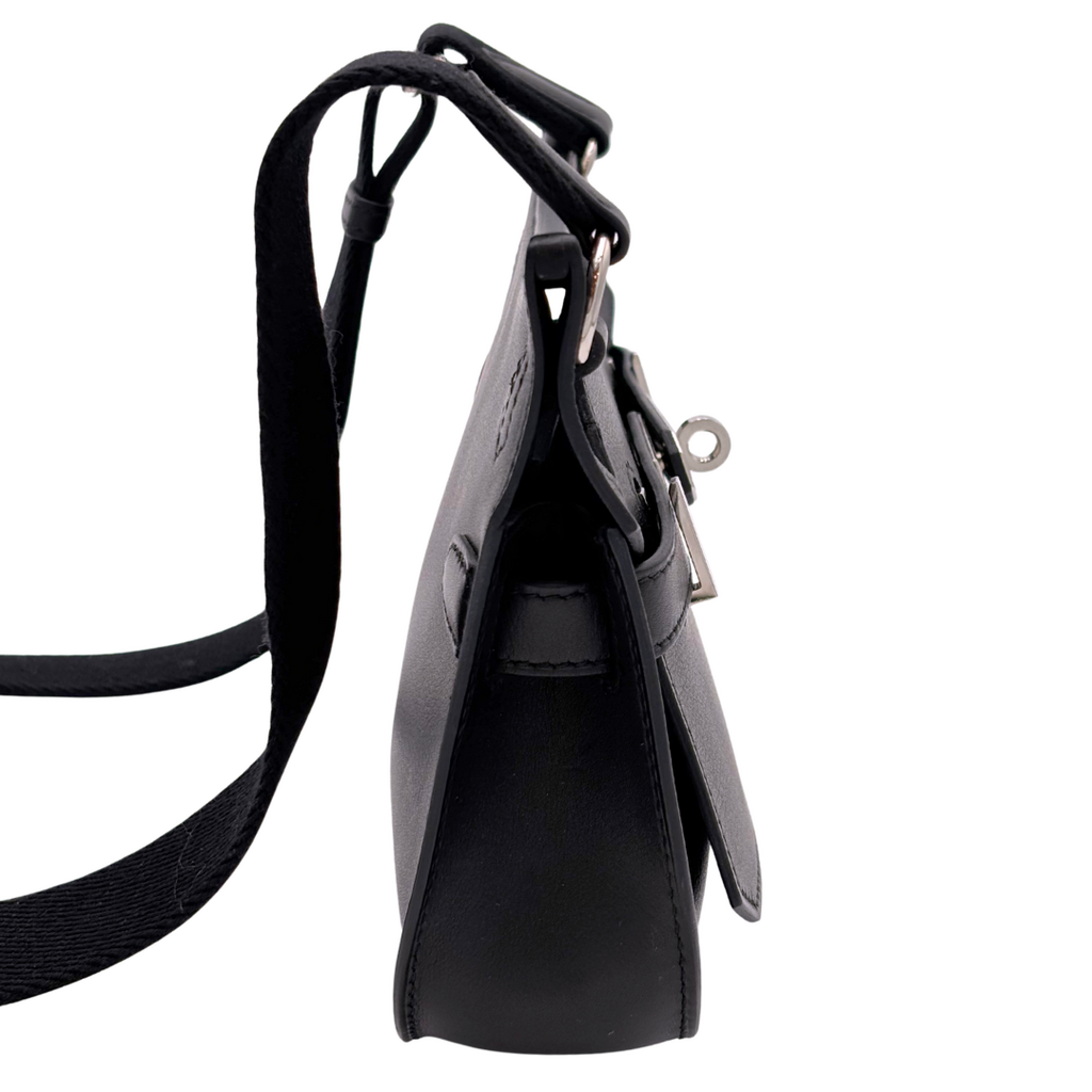 Hermès Jypsiere Black Box Calf 23CM Palladium HW
