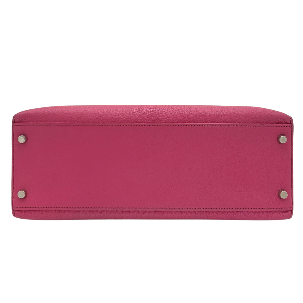 Hermès Kelly Pink Chevre de Coramandell 32CM Palladium HW (2005)