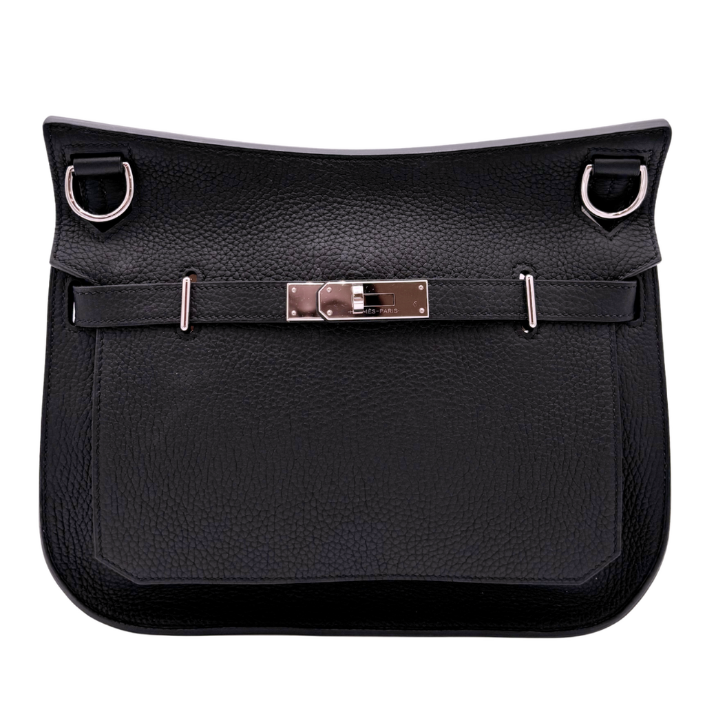 Hermès Jypsiere Black Togo 28CM Palladium HW