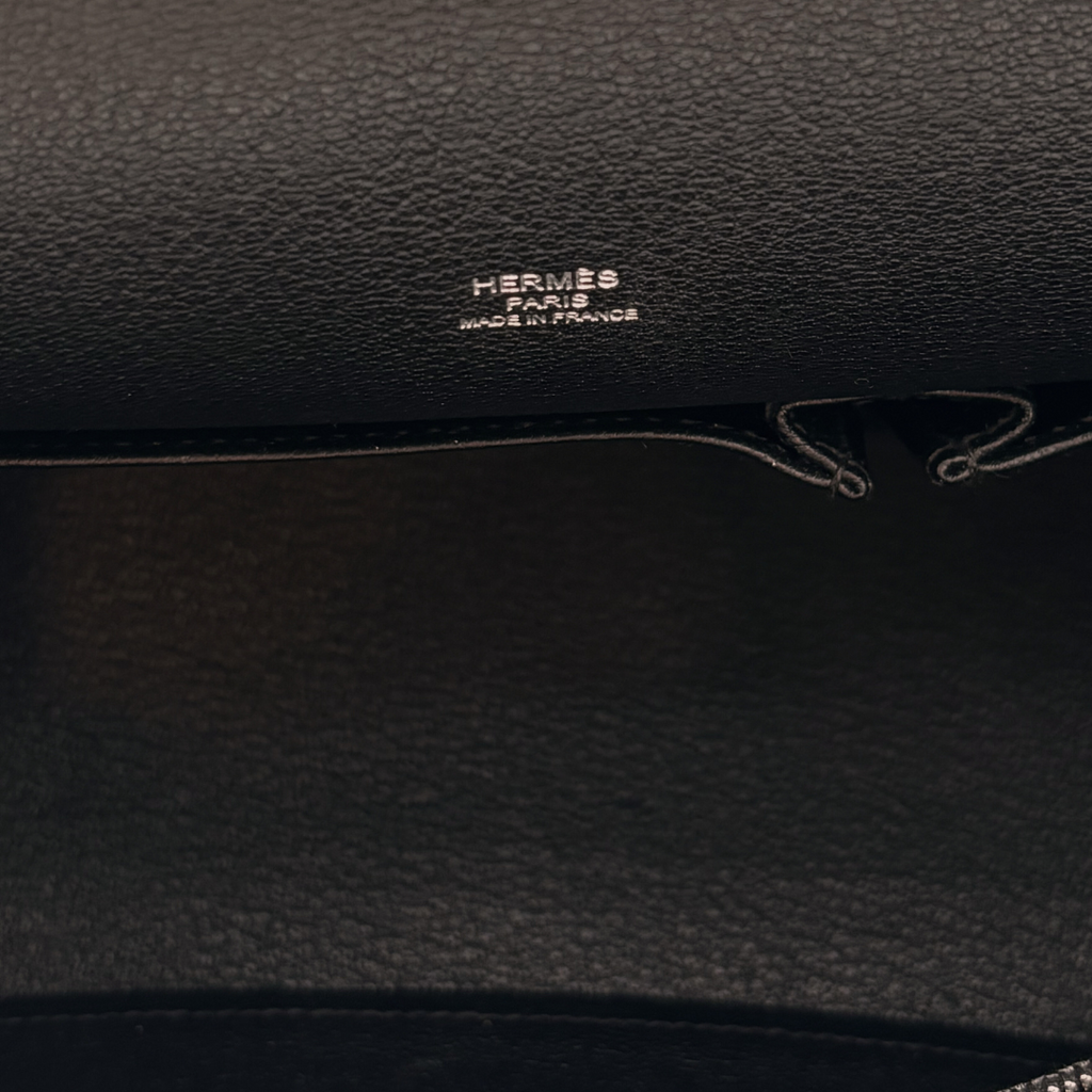 Hermès Jypsiere Black Togo 28CM Palladium HW