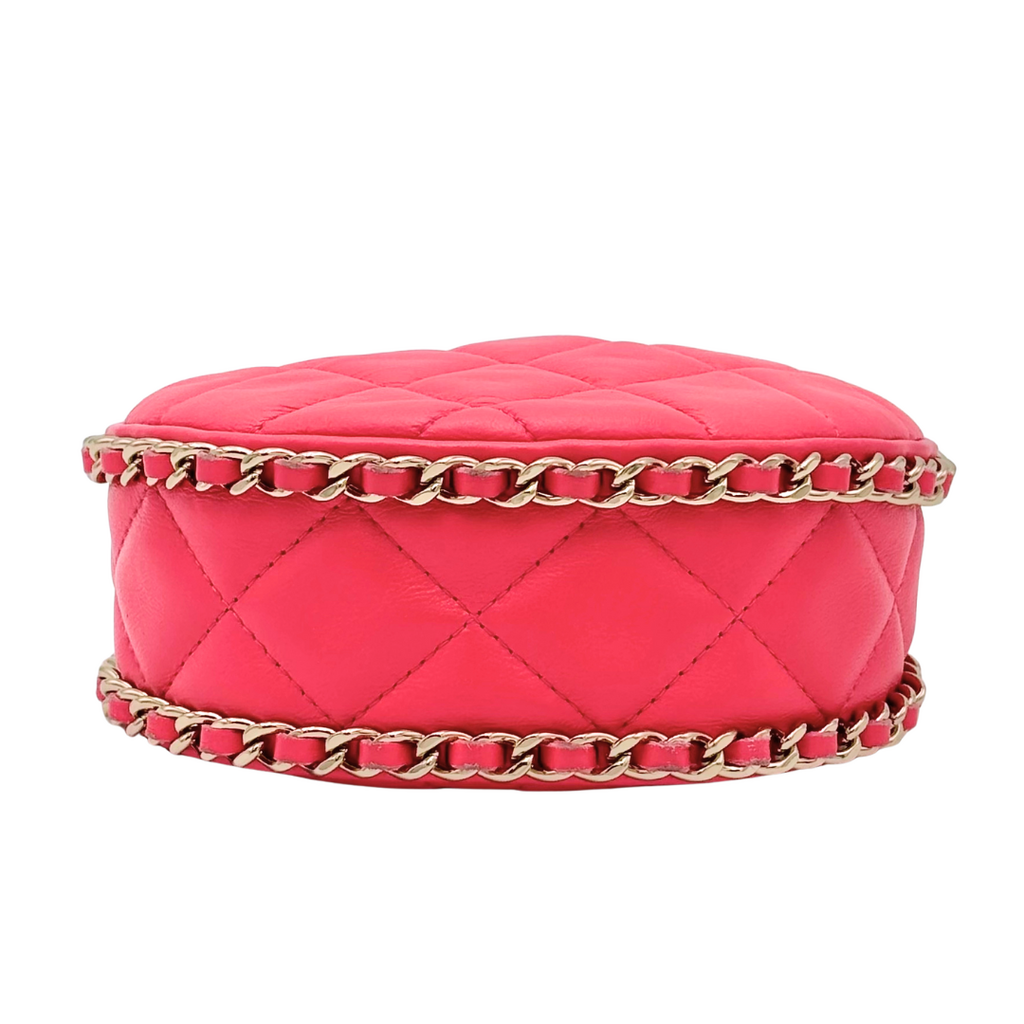 Chanel Pink Mini Chain Around Hobo