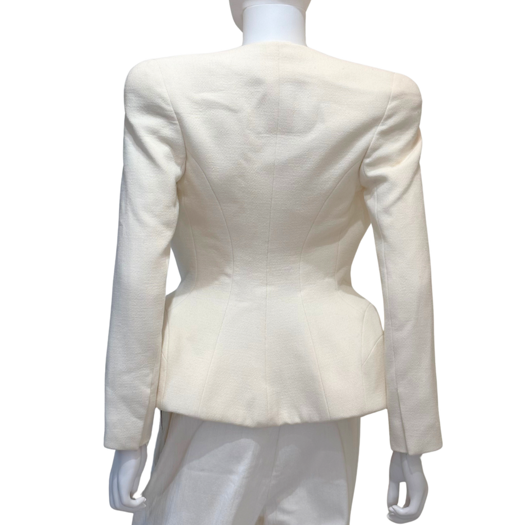 Balmain Couture Pannier Hip Structured Blazer, Sample Size (2024) (AS IS)