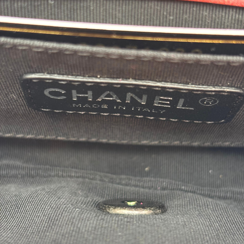 Chane Floral Quilted Ultra Mini Crossbody (FULL SET) (SUPER RARE)