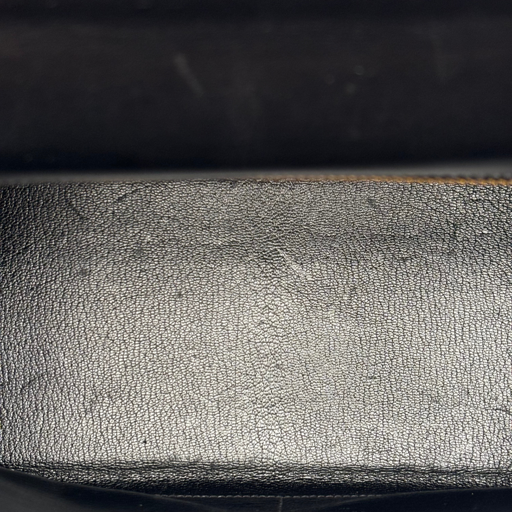 Hermès Kelly Black Box Calf Retourne 32CM Gold HW (1993)