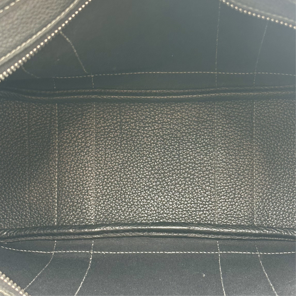 Hermès Black & Grey Garden Party Zipped Tote