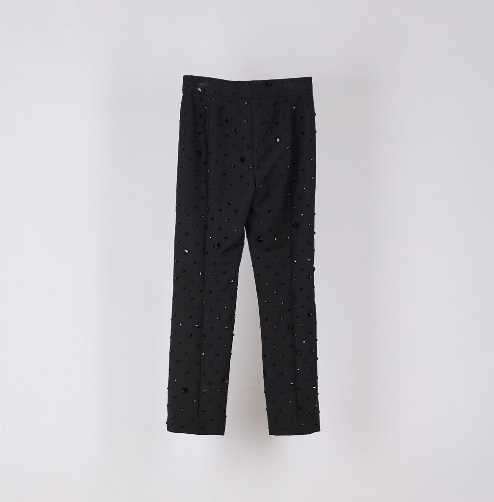 Alexander McQueen 2024 Wool & Mohair Jewel Blazer Pant Set
