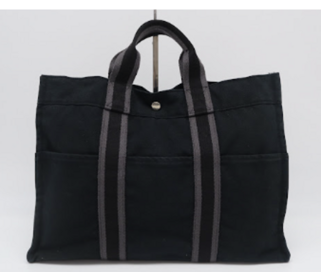 Black & Gray Canvas Tote