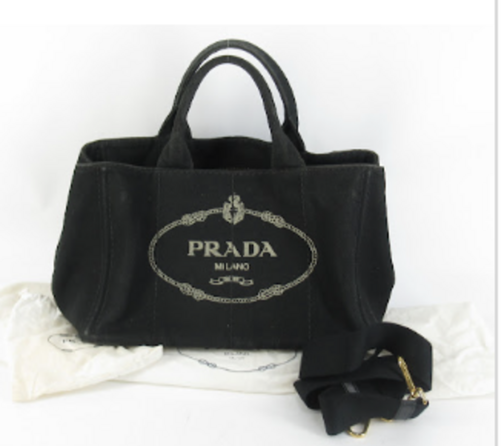Black Canvas Canapa Tote