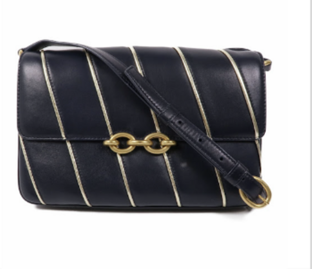 Navy Stripe Crossbody Bag