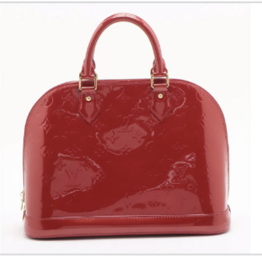 Red Vernis Alma Bag