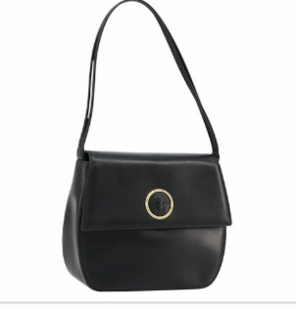 Black Leather Shoulder Bag