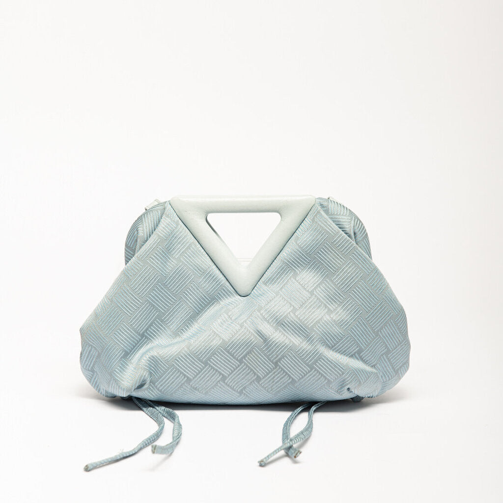 Bottega Veneta Blue Small Nylon Crossbody