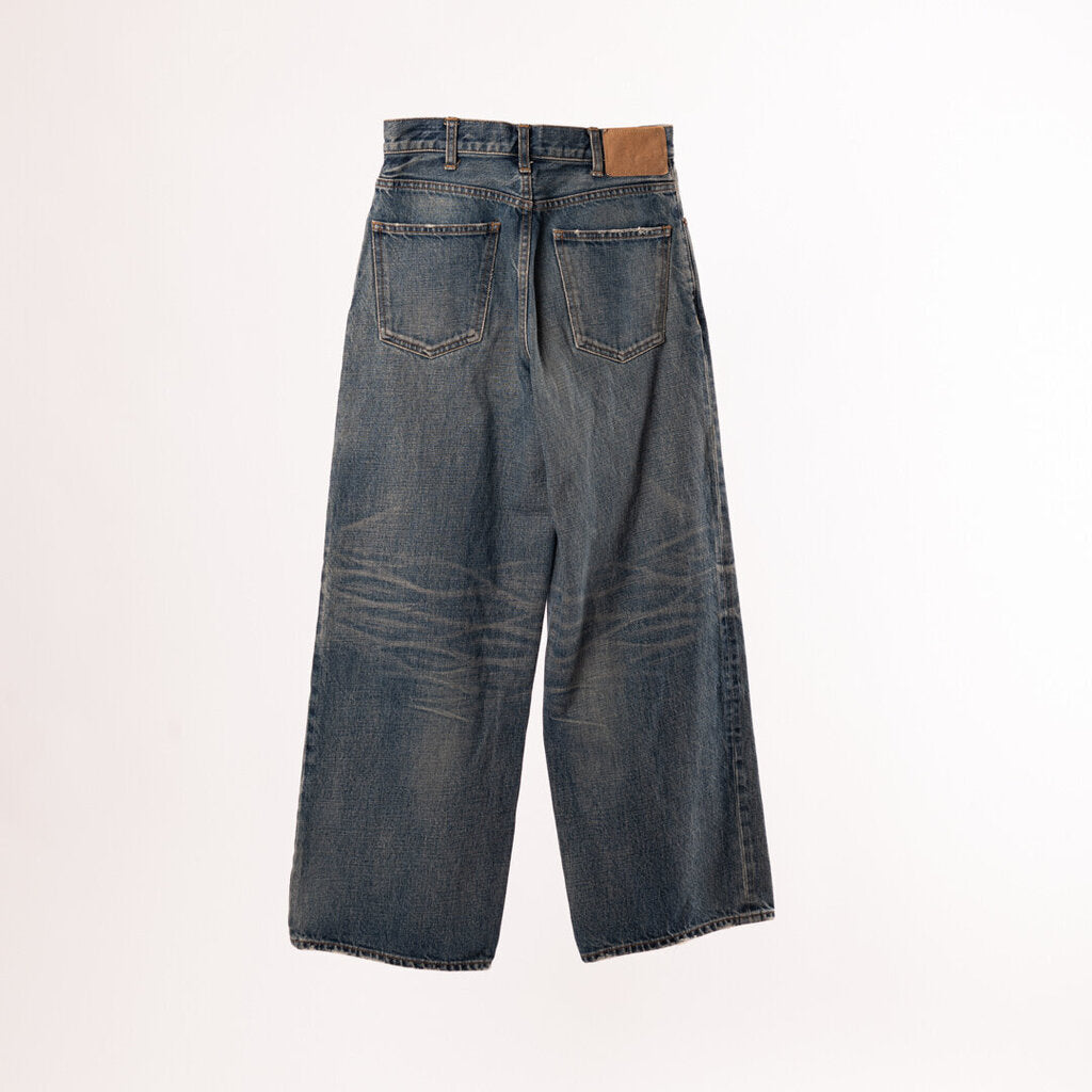 Celine Blue Washed Wide Leg Jean