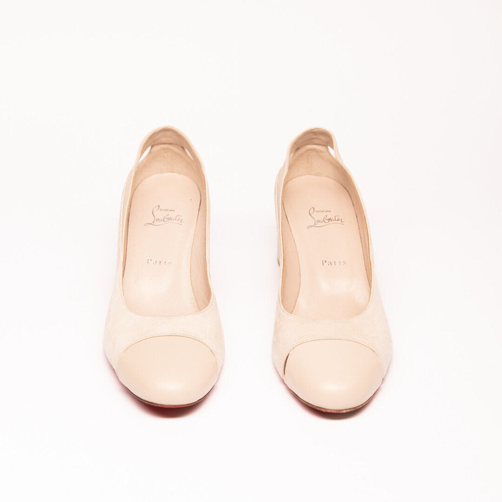 Christian Louboutin Blush Suede Leather Pump