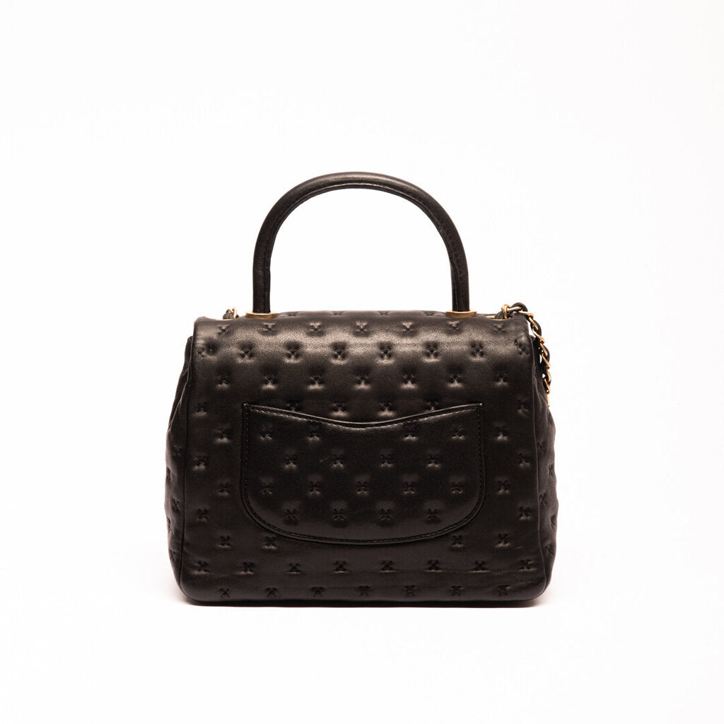 Chanel Black Quilted Top Handle Bag