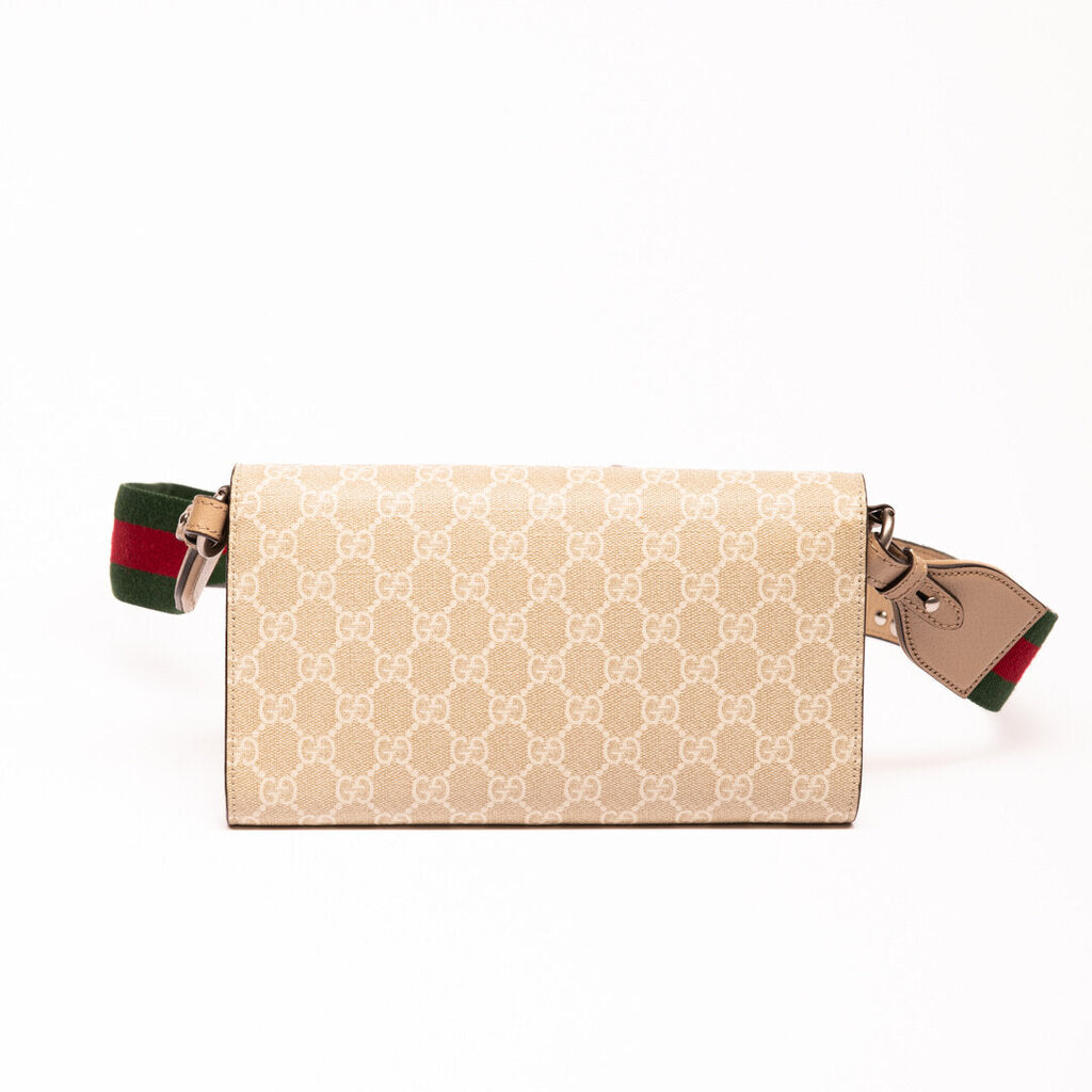 Gucci Beige Mono Dionysus Shoulder Bag